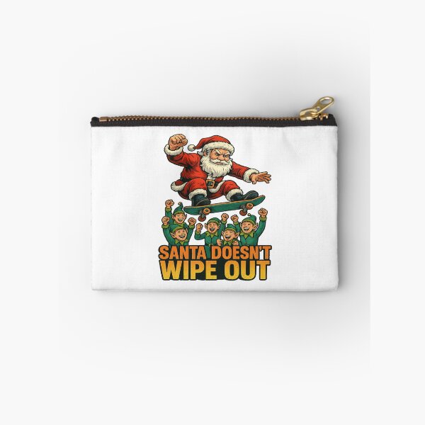 Item preview, Santa Doesnt Wipe Out Skateboarding Elves Christmas Humor designed and sold by ColeLaniTrading.
