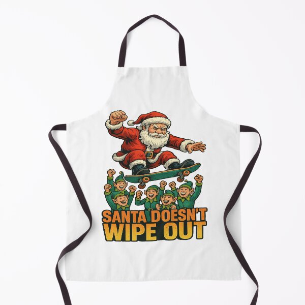 Item preview, Santa Doesnt Wipe Out Skateboarding Elves Christmas Humor designed and sold by ColeLaniTrading.