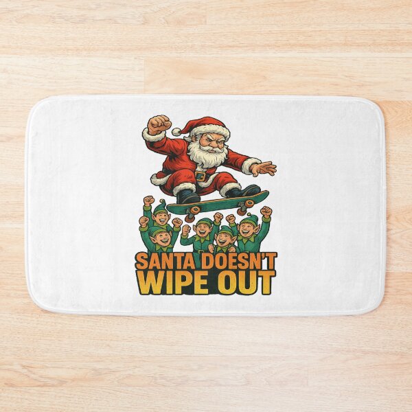 Item preview, Santa Doesnt Wipe Out Skateboarding Elves Christmas Humor designed and sold by ColeLaniTrading.