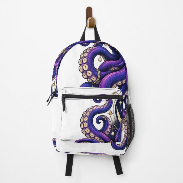 Item preview, Mystical octopus with moon and stars designed and sold by CalipZO.