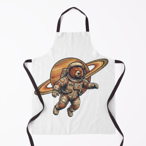 Item preview, Space Bear Astronaut Floating Near Saturn designed and sold by Snurly.
