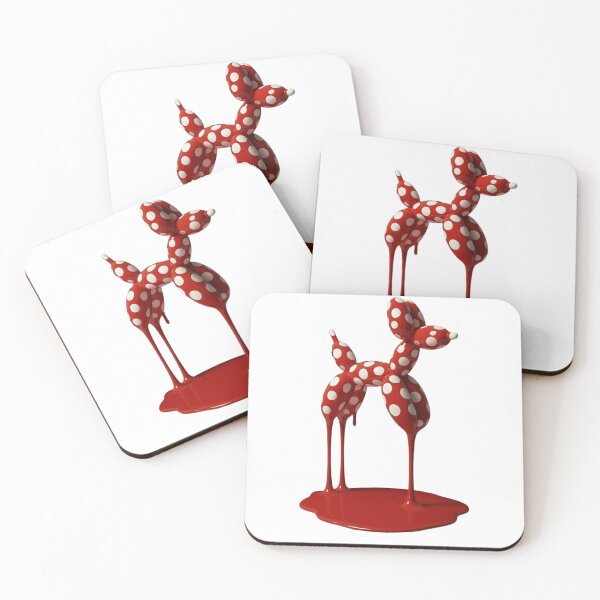 Item preview, Melting Polka Dot Balloon Dog Modern Art designed and sold by YourColorsWall.