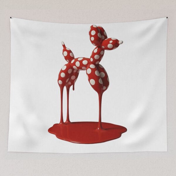 Item preview, Melting Polka Dot Balloon Dog Modern Art designed and sold by YourColorsWall.