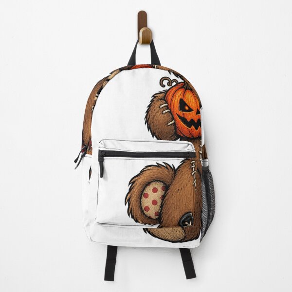 Item preview, Creepy teddy bear with Halloween pumpkin designed and sold by CalipZO.
