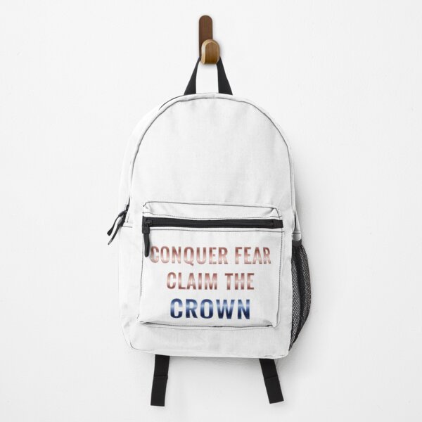 Item preview, Conquer Fear Claim The Crown - Bold Metallic Motivational Quote designed and sold by Dzblack.