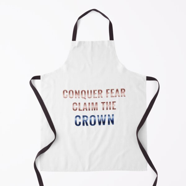 Item preview, Conquer Fear Claim The Crown - Bold Metallic Motivational Quote designed and sold by Dzblack.