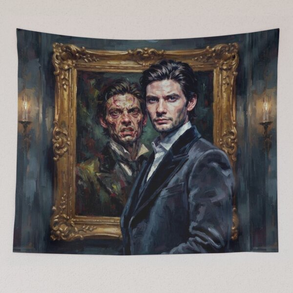 Item preview, Dorian Gray Gothic Horror Fine Art Tribute designed and sold by Art's Diner.
