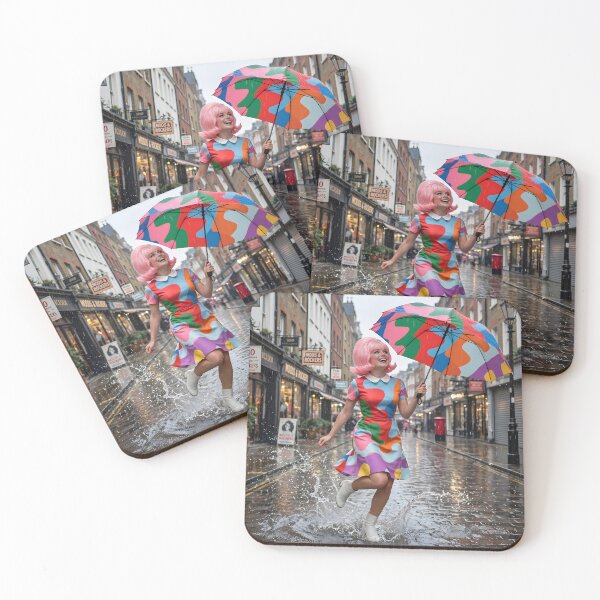 Item preview, Joyful Rain Dance on Carnaby Street - 60s Mod London designed and sold by Ela Art Space .