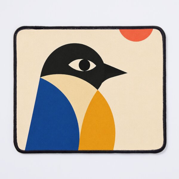 Item preview, The Watcher – Modernist Mid-Century Bird Wall Art designed and sold by Filora Atelier | Bird Art.