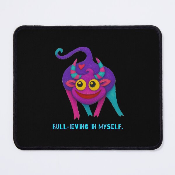Item preview, Bull-ieving in Myself - Funny Colorful Bull with Positive Attitude designed and sold by PatykArt.