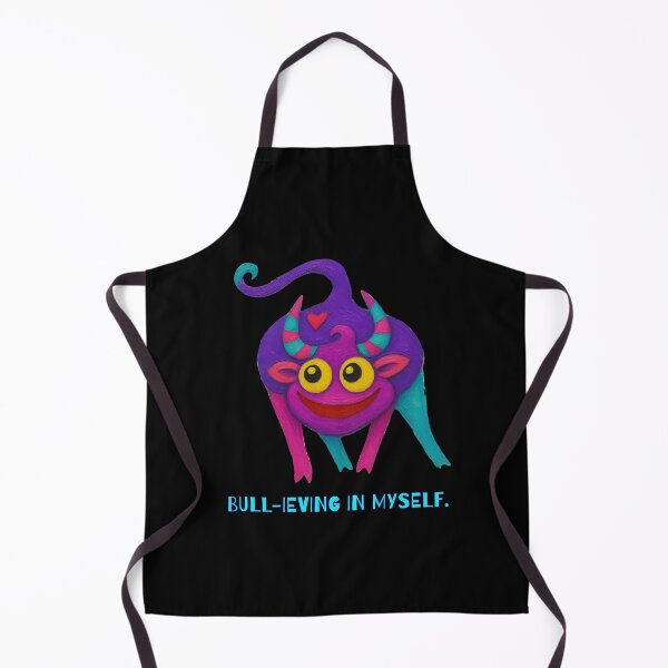 Item preview, Bull-ieving in Myself - Funny Colorful Bull with Positive Attitude designed and sold by PatykArt.