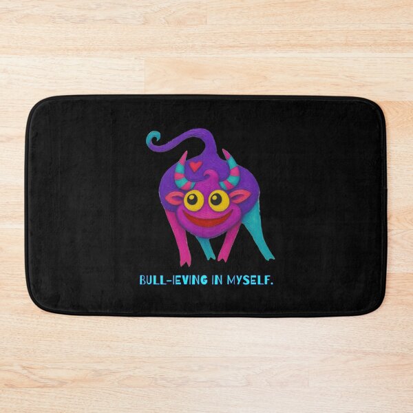 Item preview, Bull-ieving in Myself - Funny Colorful Bull with Positive Attitude designed and sold by PatykArt.