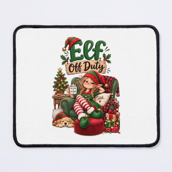 Item preview, Elf Off Duty | Funny Christmas Elf designed and sold by MotylekAnia.