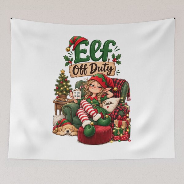 Item preview, Elf Off Duty | Funny Christmas Elf designed and sold by MotylekAnia.
