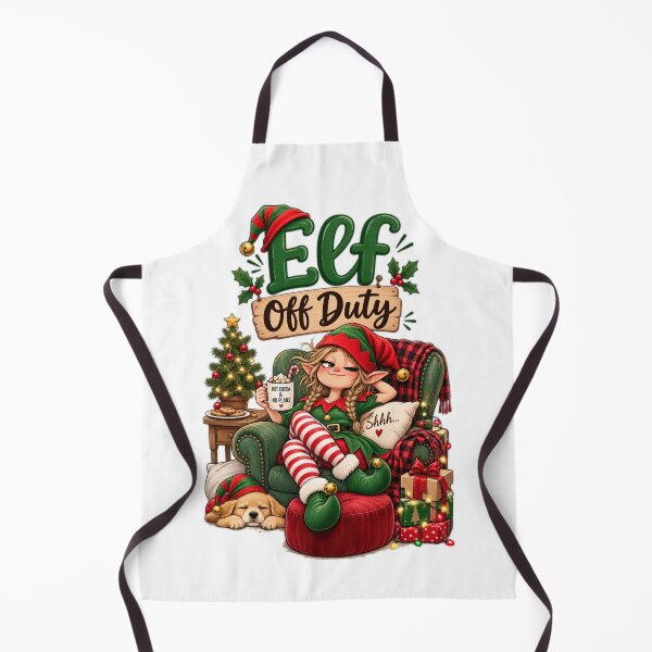 Item preview, Elf Off Duty | Funny Christmas Elf designed and sold by MotylekAnia.