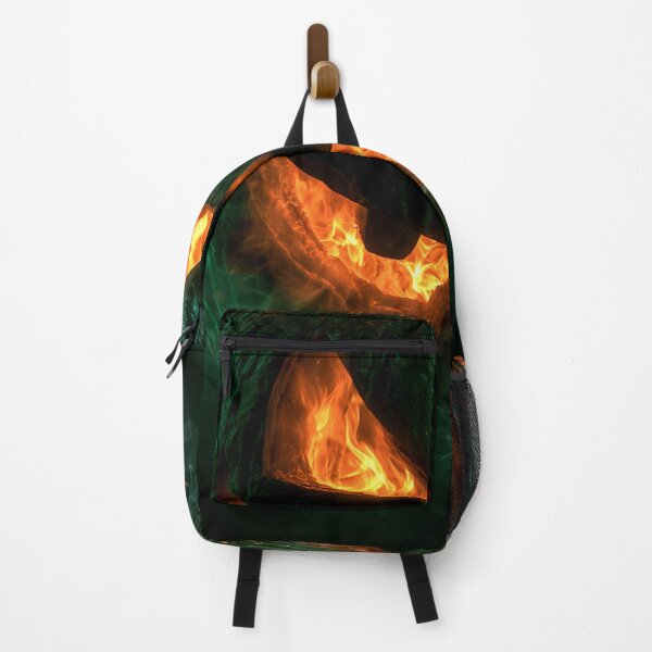 Item preview, Halloween Pumpkin Jack O Lantern Fire Green Glow designed and sold by FrostyFrisby.