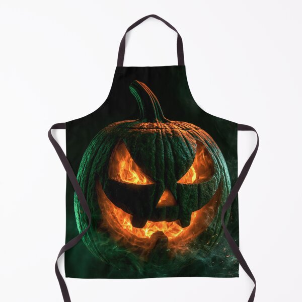 Item preview, Halloween Pumpkin Jack O Lantern Fire Green Glow designed and sold by FrostyFrisby.