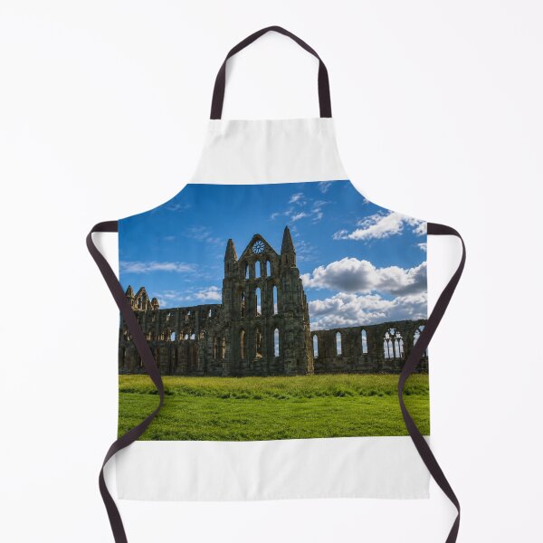 Item preview, Historic Whitby Abbey Ruins Under a Bright Blue Sky in North Yorkshire designed and sold by Astute-Artio-Photography.