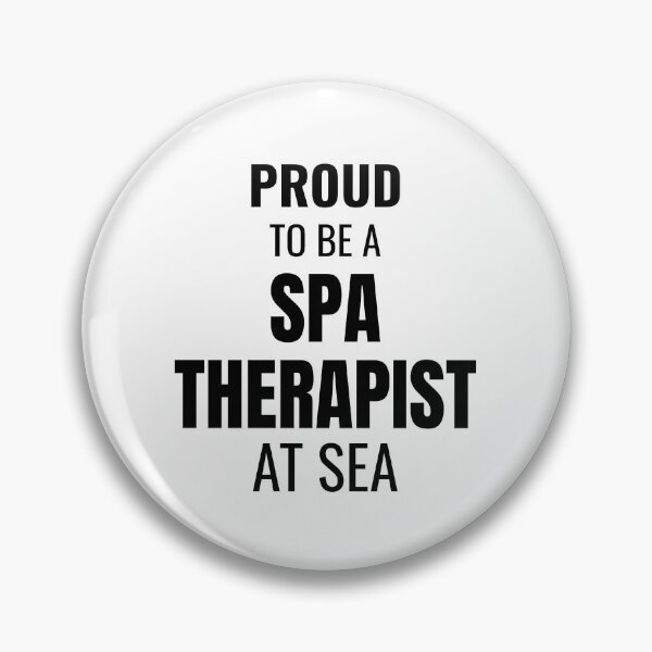 Item preview, Proud to be a Spa Therapist at Sea (Black) designed and sold by ShipCrewNation.