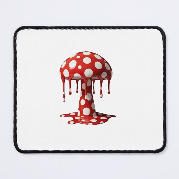 Item preview, Melting Polka Dot Mushroom Nature Modern Art designed and sold by YourColorsWall.