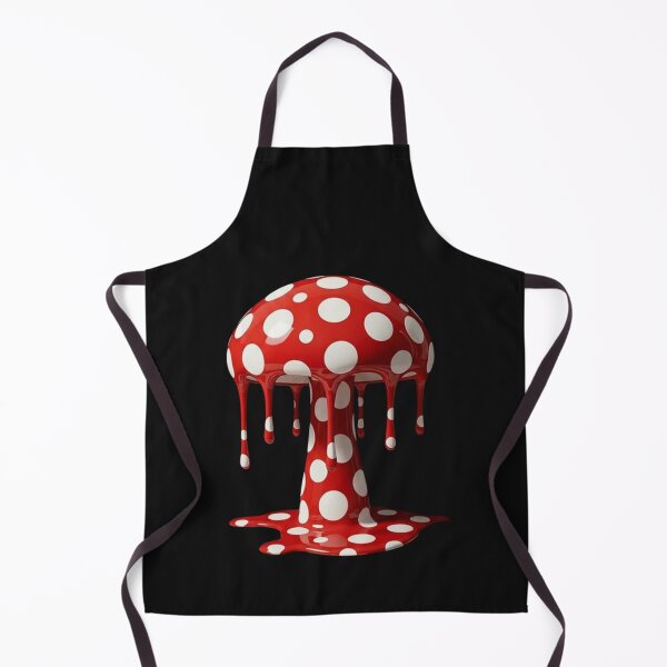 Item preview, Melting Polka Dot Mushroom Nature Modern Art designed and sold by YourColorsWall.
