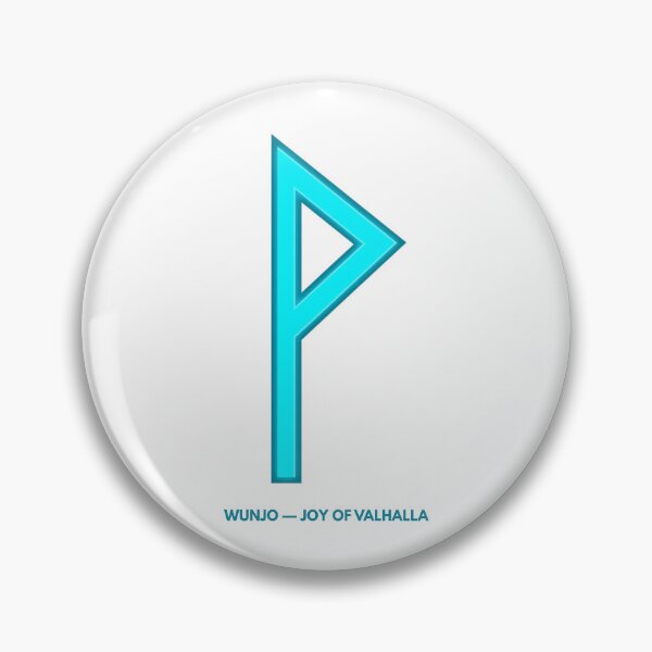 Item preview, Norse Wunjo Rune Joy of Valhalla Symbol Neon Glow designed and sold by CalmFrameArt.