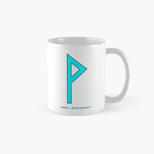 Item preview, Norse Wunjo Rune Joy of Valhalla Symbol Neon Glow designed and sold by CalmFrameArt.