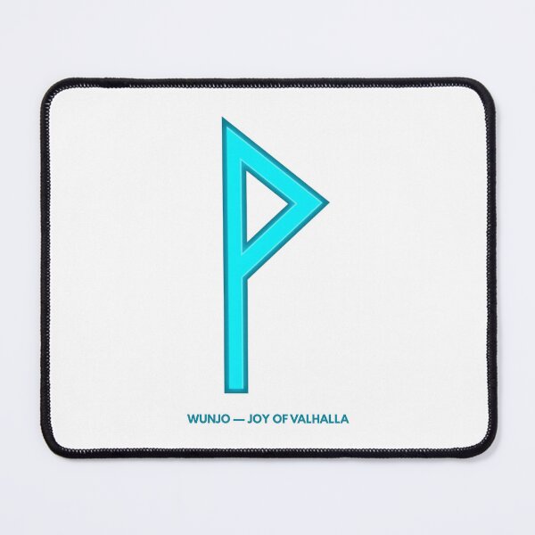 Item preview, Norse Wunjo Rune Joy of Valhalla Symbol Neon Glow designed and sold by CalmFrameArt.