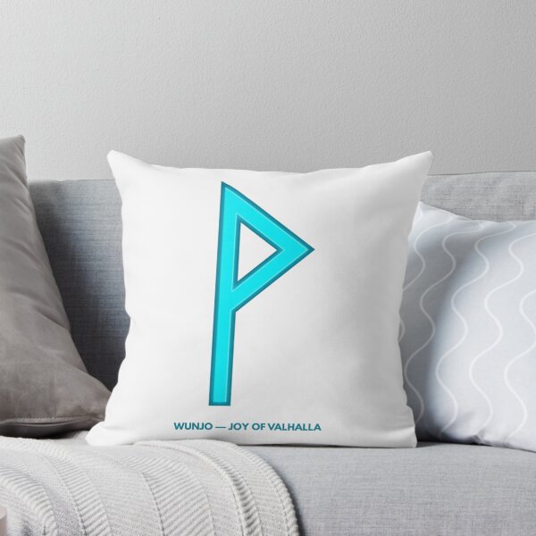 Item preview, Norse Wunjo Rune Joy of Valhalla Symbol Neon Glow designed and sold by CalmFrameArt.