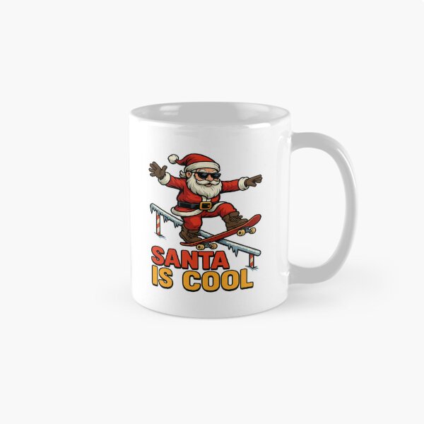 Item preview, Santa Is Cool Christmas Skateboarding Santa Claus designed and sold by ColeLaniTrading.