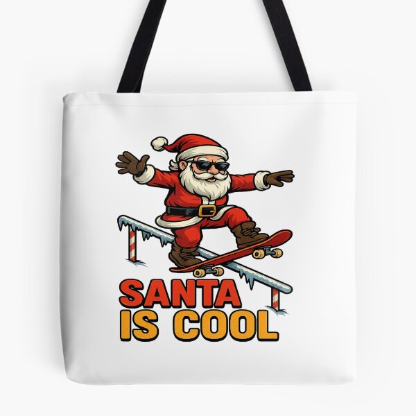 Item preview, Santa Is Cool Christmas Skateboarding Santa Claus designed and sold by ColeLaniTrading.