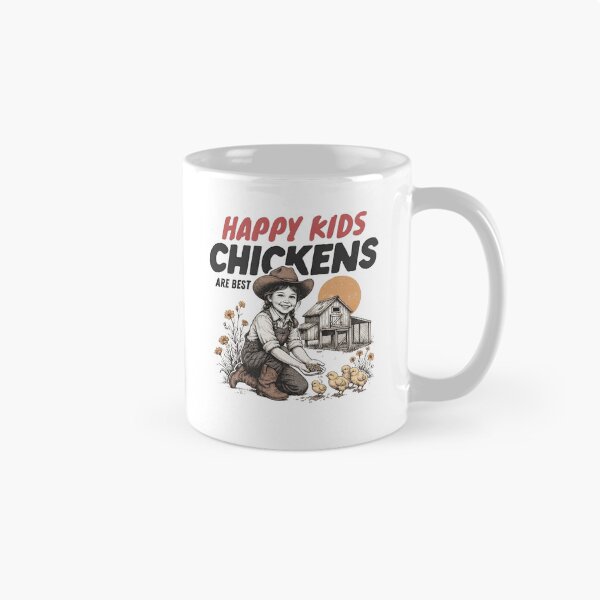 Item preview, Happy Kids Chickens Are Best designed and sold by Colorful-Garden.
