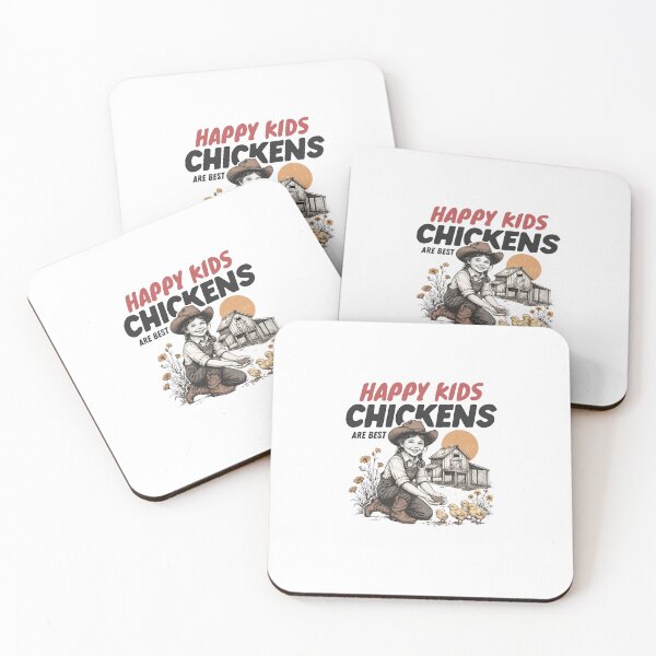 Item preview, Happy Kids Chickens Are Best designed and sold by Colorful-Garden.