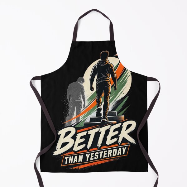 Item preview, Better Than Yesterday – Progress Over Perfection Motivational Streetwear designed and sold by Origamoart.