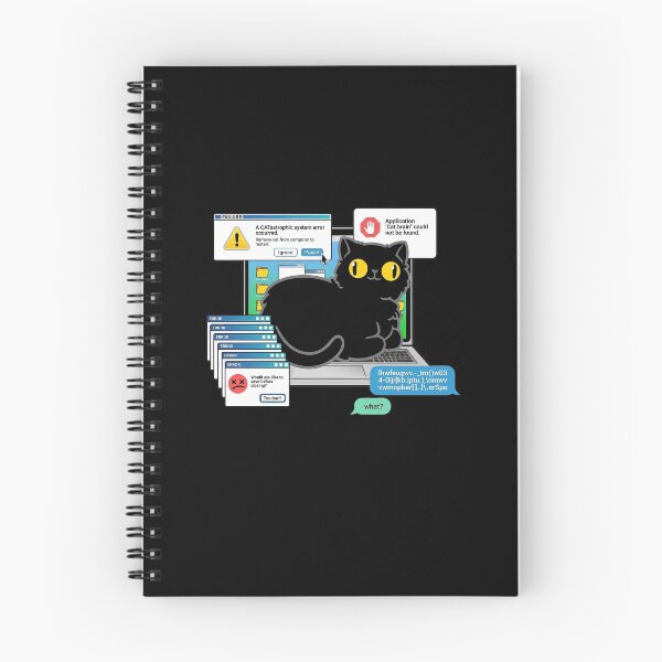 Item preview, Retro Computer Cat Error designed and sold by whiskys.