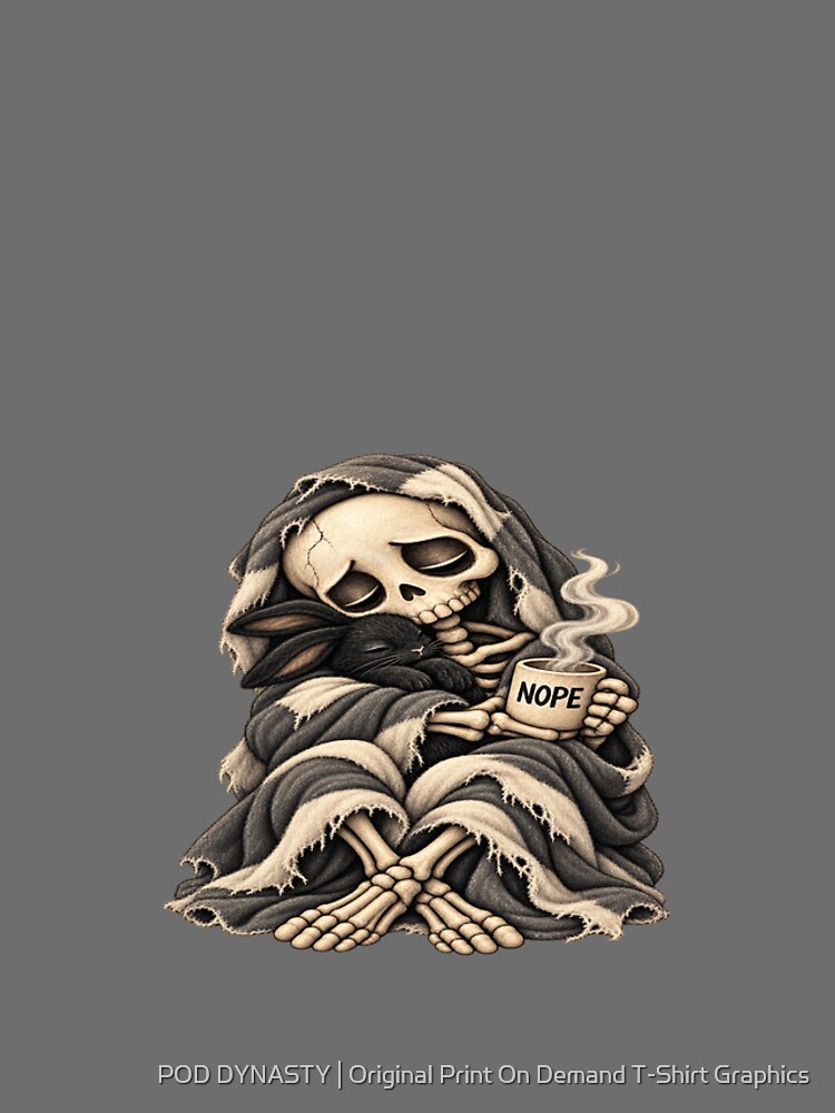 Thumbnail 4 of 4, iPhone Case, NOPE Skeleton Rabbit for Introverts designed and sold by MemeMagicTees.