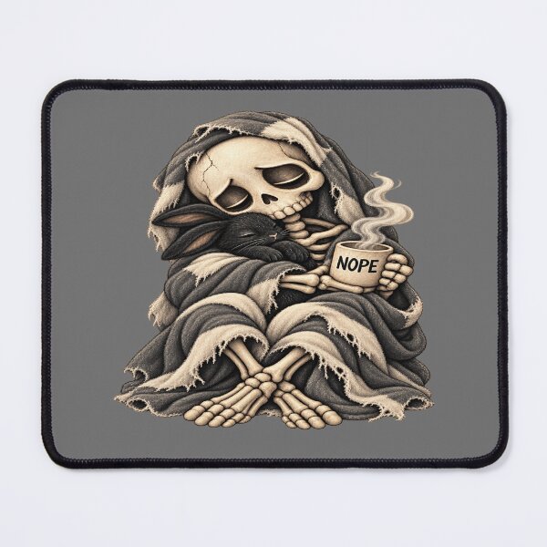 Item preview, NOPE Skeleton Rabbit for Introverts designed and sold by POD DYNASTY | Original Print On Demand T-Shirt Graphics.