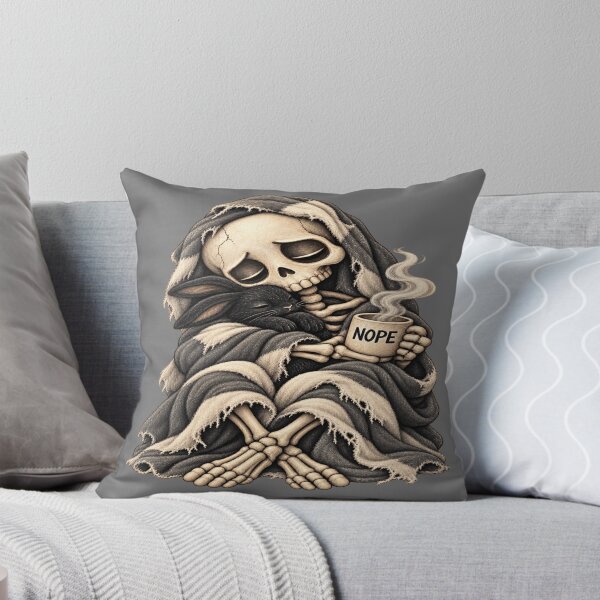Item preview, NOPE Skeleton Rabbit for Introverts designed and sold by POD DYNASTY | Original Print On Demand T-Shirt Graphics.