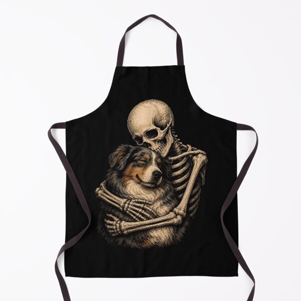 Item preview, Skeleton Embracing Dog Halloween Illustration designed and sold by rafaeltto.
