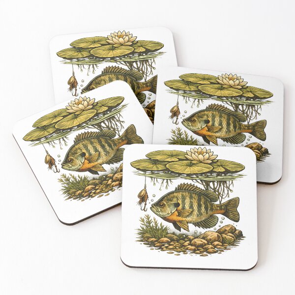 Item preview, Sunfish under the water lilies designed and sold by Daily Quirk.