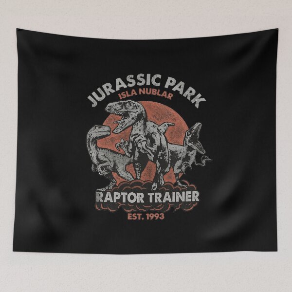 Item preview, Raptor Trainer Dinosaur Island Vintage Prehistoric Adventure Graphic designed and sold by Cleckchave.
