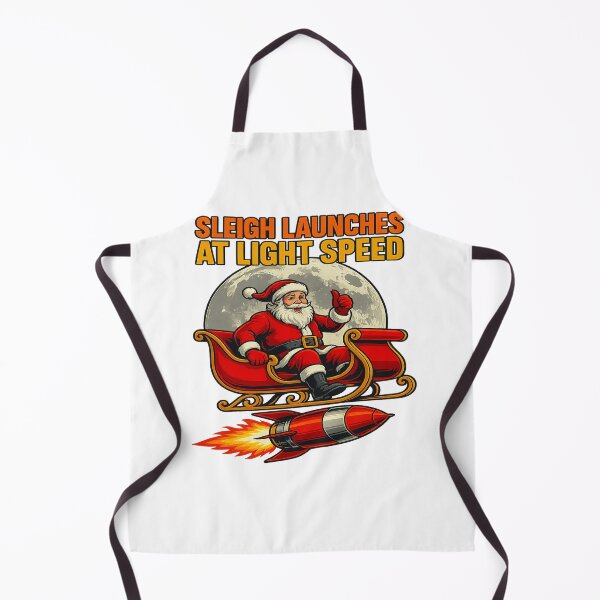 Item preview, Sleigh Launches At Light Speed Santa Rocket Christmas designed and sold by ColeLaniTrading.