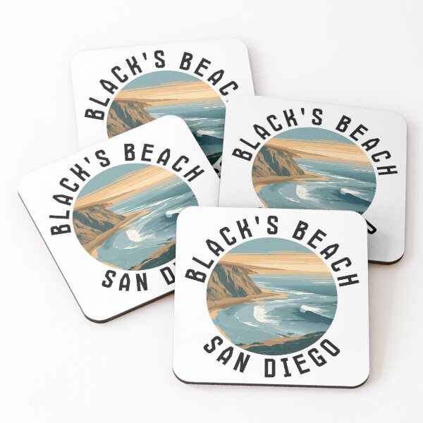 Item preview, Black's Beach – San Diego (with Black Lettering) designed and sold by VelvetRoom.