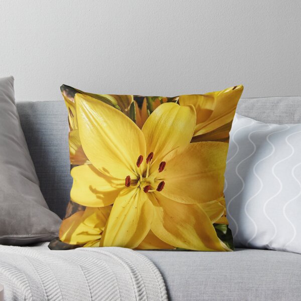 Item preview, Blooming yellow lilies on a sunny day designed and sold by Enerjetal.
