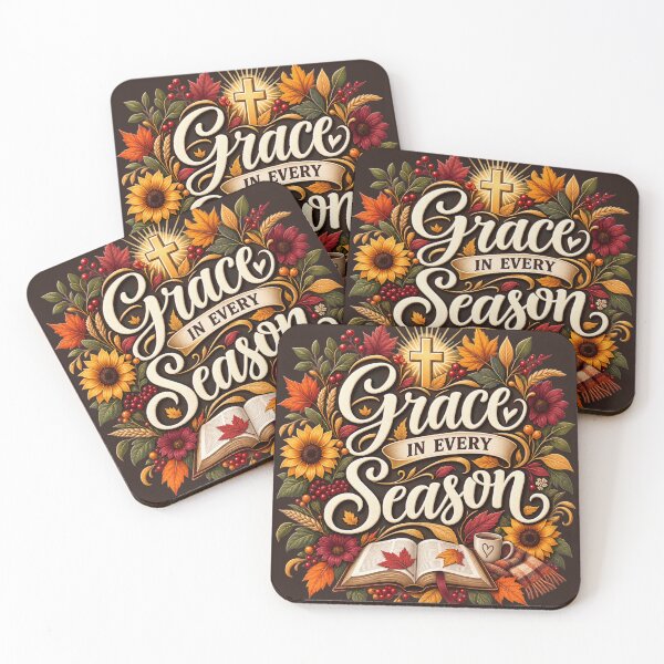 Item preview, Grace in Every Season – Christian Autumn Faith Design designed and sold by astersgraphics.