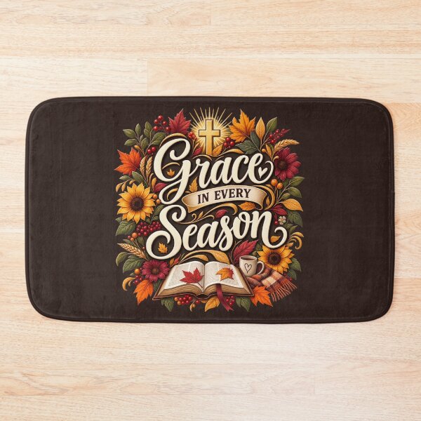 Item preview, Grace in Every Season – Christian Autumn Faith Design designed and sold by astersgraphics.