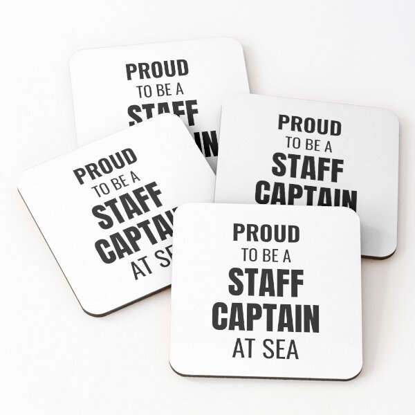 Item preview, Proud to be a Staff Captain at Sea (Black) designed and sold by ShipCrewNation.