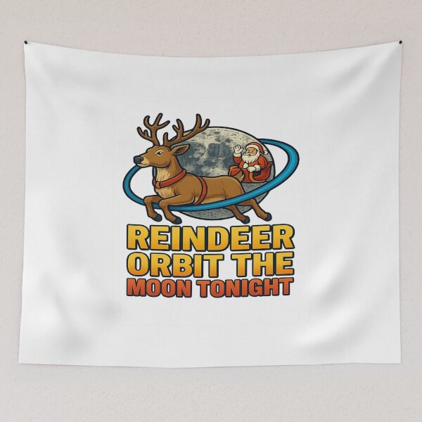 Item preview, Reindeer Orbit The Moon Tonight designed and sold by ColeLaniTrading.