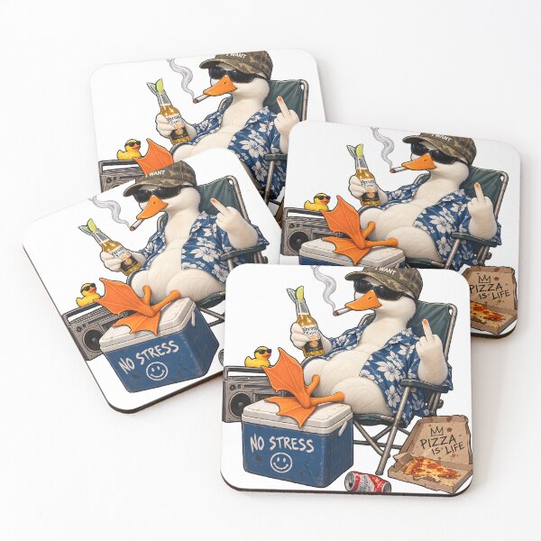 Item preview, No Stress Chill Duck designed and sold by Peac7e.