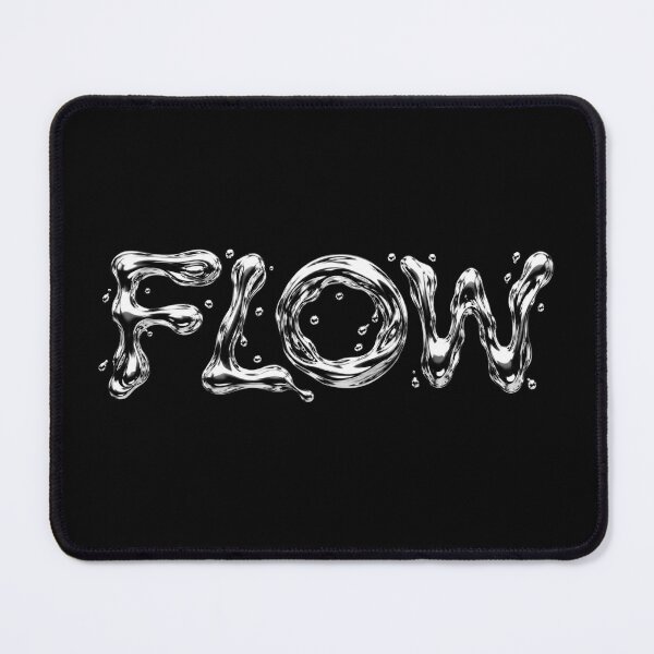 Item preview, Water Flow Typography Liquid Text Graphic Art designed and sold by Bhinfy.